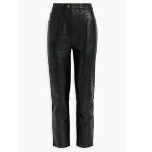 MUUBAA Lulu leather straight-leg pants New With Tags 100% Sheepskin UK 12 US 8